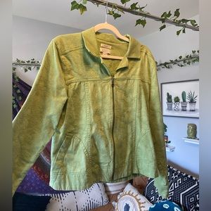 Christopher & Banks green jacket, size M